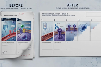 design medical storyboards for biotech pharma and medical devices
