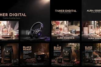 design premium facebook logo, cover, social media branding and posts
