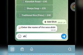 develop custom telegram bot in python