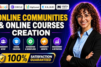 setup skool community circle so kajabi ghl online course creation and membership