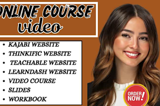 create a professional video lesson for your online  course