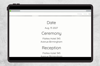 design canva wedding website or invitation template