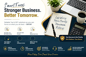 file income tax and gst returns, do audits and provide related taxation services