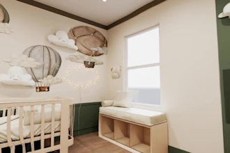 functional kids room with mood board and shopping list