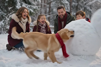 create ai 3d christmas and new year animation video