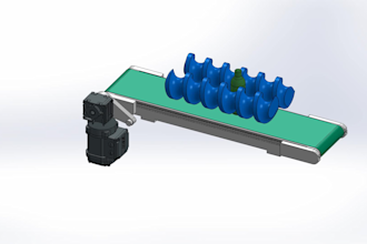 timing feed screw bottle separation screw using solidworks