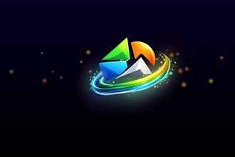 create custom abstract shape logo animation