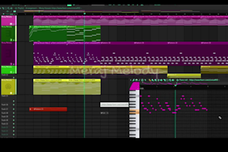 recreate your reference track as a full midi file