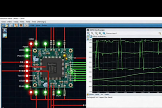 do circuit design, arduino programming, and proteus simulation