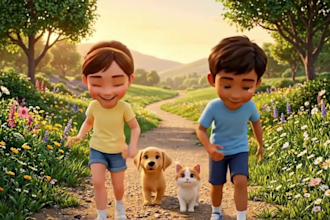 create 3d kids animation, character animation, kids animation