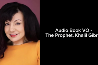 provide a female voice for your audio book
