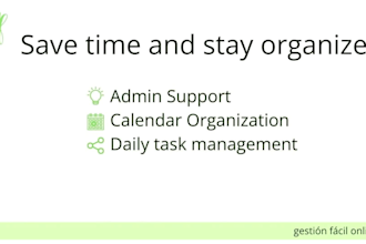 your virtual assistant for admin tasks, email and scheduling