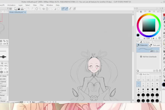 draw a vtuber model