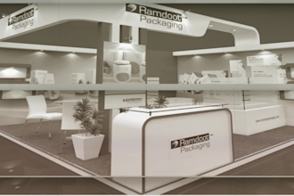design a professional exhibition stall