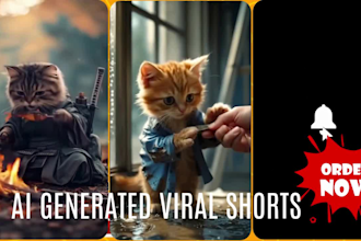 create ai cat and animal shorts videos for youtube automation