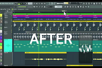 professional mix master with vocal pitch correction