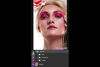 do retouching  portrait , fashion , beauty