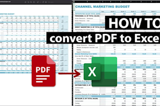 convert PDF to word, google docs, powerpoint, and provide fast typing services