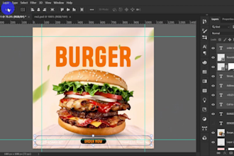 design food and restaurant social media posts for instagram and facebook