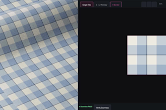 design a simple plaid or checkered seamless pattern