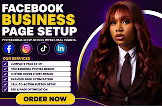 create and setup facebook business page