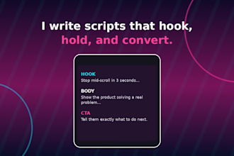 write a viral short form video script for tiktok youtube shorts and reels