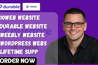 design neat durable website 10web weebly website webstart website sitejet 10web