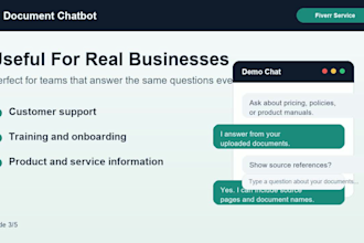 custom ai chatbot trained on your PDF, website, or business document