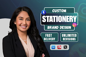 design business card, letterhead or stationery design in canva