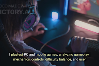 professionally playtest and bug test your PC or mobile game