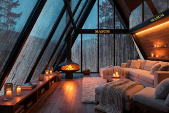 create ultra realistic cozy rain ambience videos for sleep, study, youtube