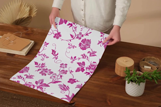 custom pink toile de jouy patterns