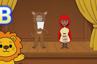 make a 2d cartoon animation video