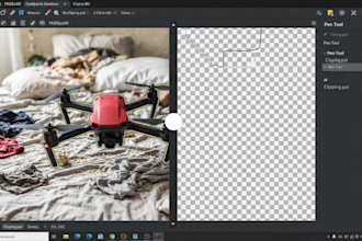 bulk product background removal and add natural shadow