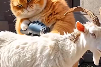 create animal funny video, ai cat talk, viral ai animal podcast, avatar talk
