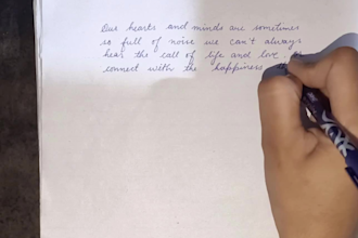 translate and write them in beautiful cursive writing