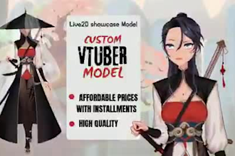 create a custom live2d vtuber model and rig it for streaming