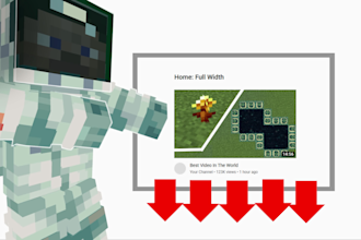make high CTR minecraft youtube thumbnails