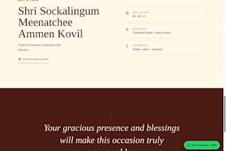 design a personalized wedding invitation website