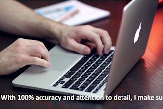 do data entry, fast typing, PDF to word and excel