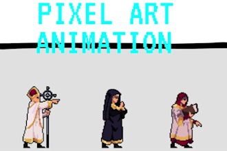 do pixel art animation, pixel game art sprite sheet, pixel art character design