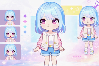 professionally design and rig a live2d vtuber model for vtube studio