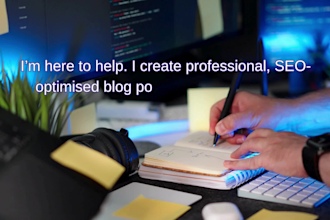 write SEO optimised blog posts and articles