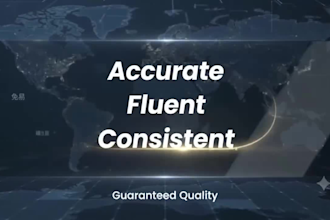 translate english and chinese with human proofreading