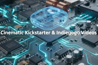 create cinematic kickstarter video ads and crowdfunding promos