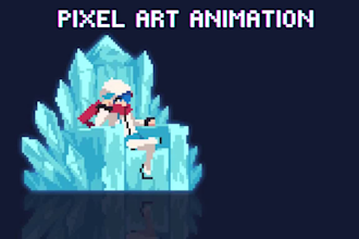 make pixel art animation, sprite sheet, 8 bit 16 bit nsfw pixel art character
