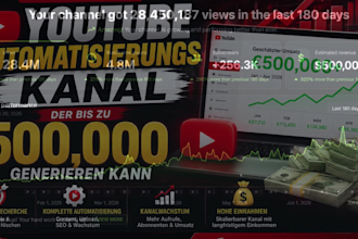 erstelle einen youtube automatisierungs kanal der bis zu 500,000 generieren kann
