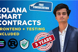 develop solana smart contracts using rust anchor
