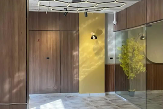 design cafe restaurant interior with realistic 3d rendering