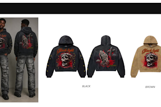 create streetwear hoodie designs with mockups